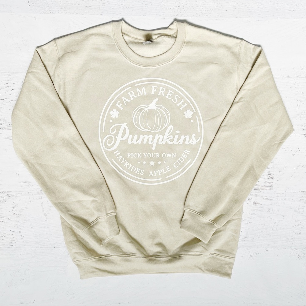 Tan Fall Sweatshirt Small